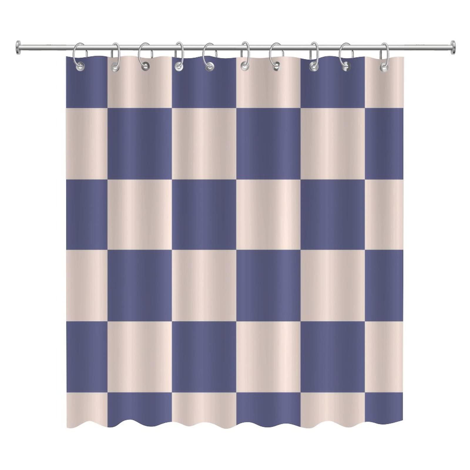 COVOME COVOME Print Buffalo Check Plaid Bathroom Shower Curtain Sets Polyester Fabric Shower Curtains for Hotels Bathtubs Shower Curtain for Bathroom Machine Washable 72x84 Inch