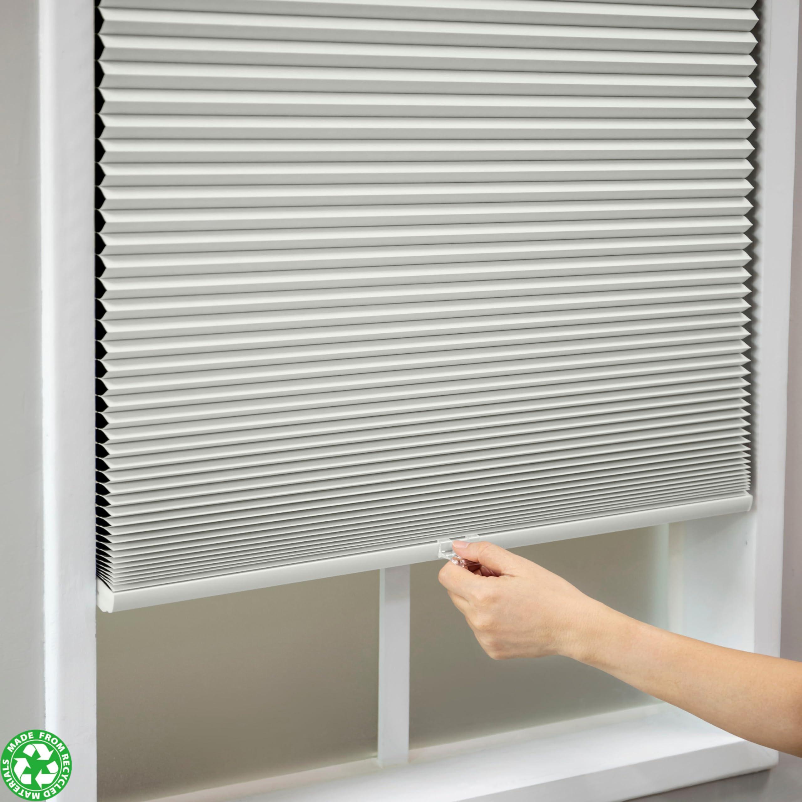 Eclipse Eclipse Blackout Cellular Window Shade - Cordless Honeycomb Shades, Stylish Window Covering, Easy Lift System, Blinds for Windows, Pet & Children-Safe, 69.5 W x 84 L, Ivory