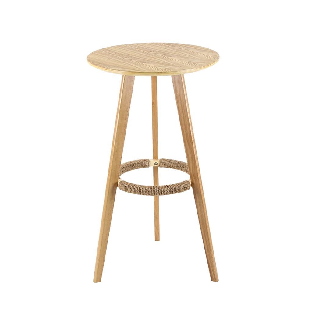 FEELIN Bar Table Coffee Table Small Bar With Foot Ring High Table Simple High Leg Small Round Table Coffee Table Home Bar Table Bar Table Dining Table Pub Table High Top Table ( Color : A , Size : Small )
