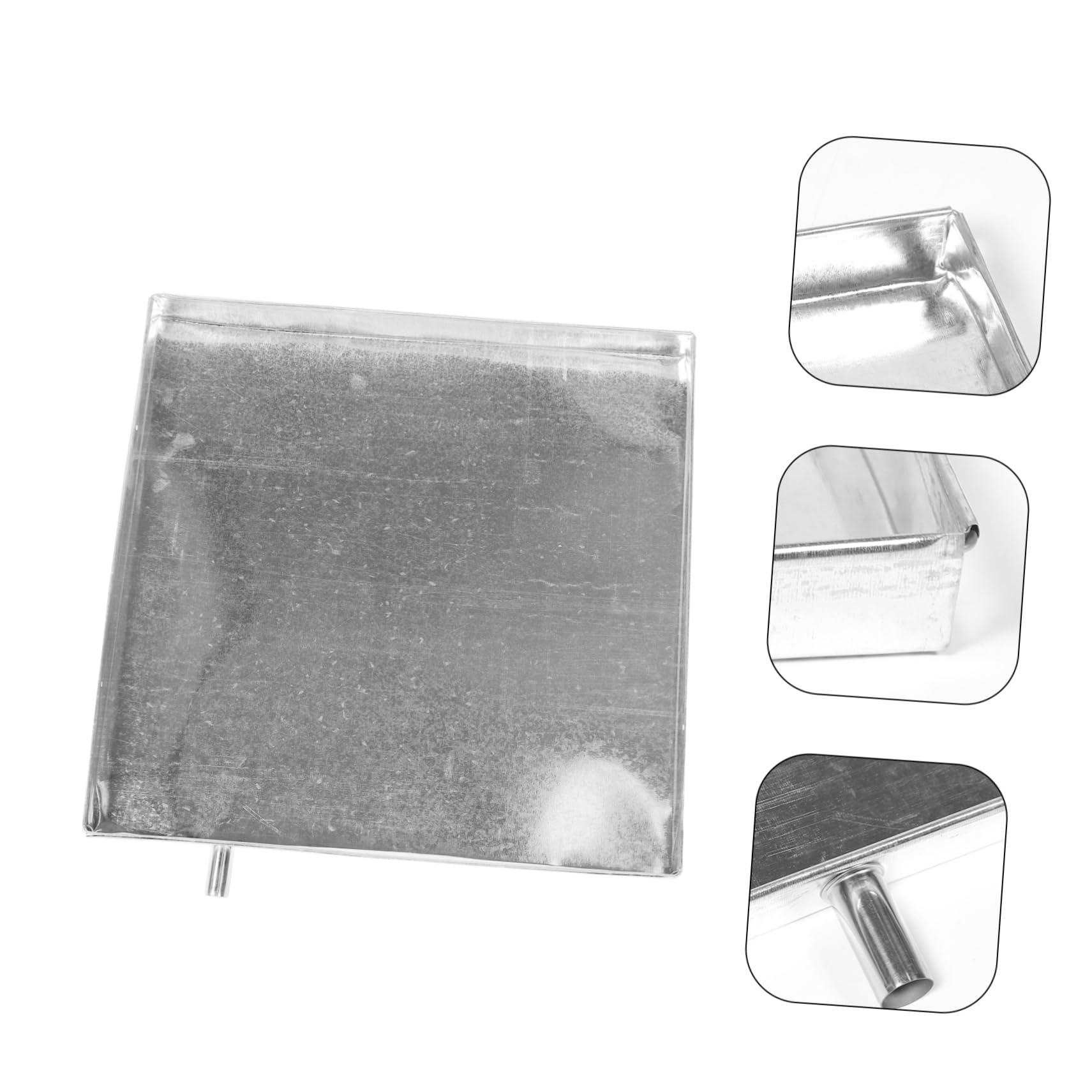 OSALADI OSALADI Air Conditioner Water Tray Drain Tray Refrigerators Washer Machine Drain Pan Air Conditioner Drip Container Washer Tray Drip Pan Metal Tray Water Heater Drain Pan Square Floor Iron