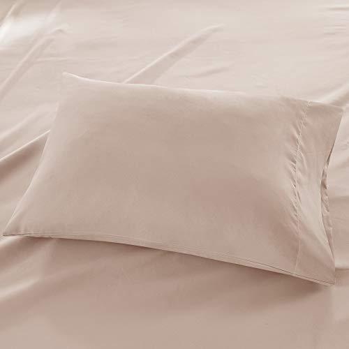 Madison Park Madison Park 3M Microcell Bed Sheet Set Color Fast, Wrinkle and Stain Resistant, Soft Sheets with 16" Deep Pocket All Season, Cozy Bedding-Set, Matching Pillow Case, Twin XL, Blush, 3 Piece