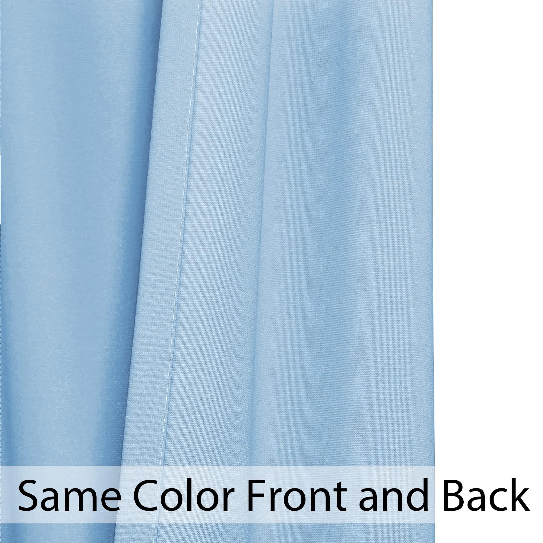 Fcosie Fcosie Extra Wide 15ft Wide x 8ft Tall Hospital Room Divider Curtain, Medical Grade Privacy Curtain with Mesh Top, Hospital Bed Divider Curtain, Flat Hooks Hanging Cubicle Curtains, 1 PC, Blue