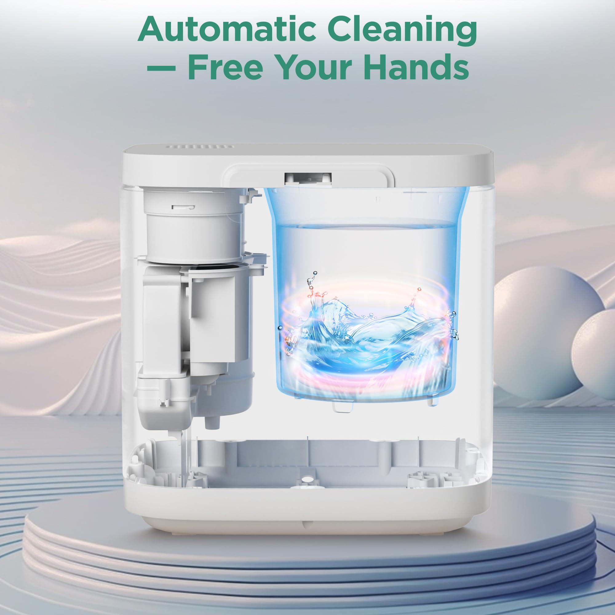 Fylecen 4L Electric Composter for Kitchen, Smart Compost Bin Outdoor/Indoor, Odorless/Auto-cleaning/ 3 Modes/Intelligent LED Display, Turn Food Waste to Fertilizer for Garden, Food Waste Compost Machine