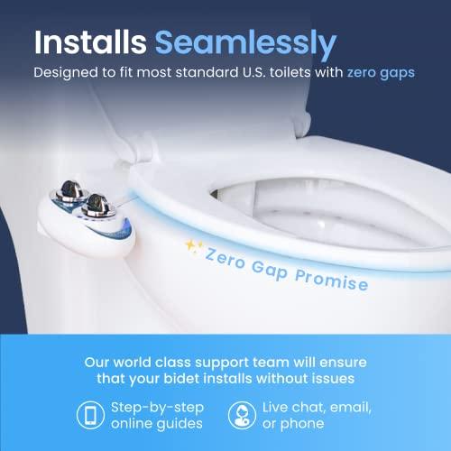 LUXE Bidet LUXE Bidet NEO 110 - Fresh Water Non-Electric Bidet Attachment for Toilet Seat, Adjustable Water Pressure, Rear Wash (White)
