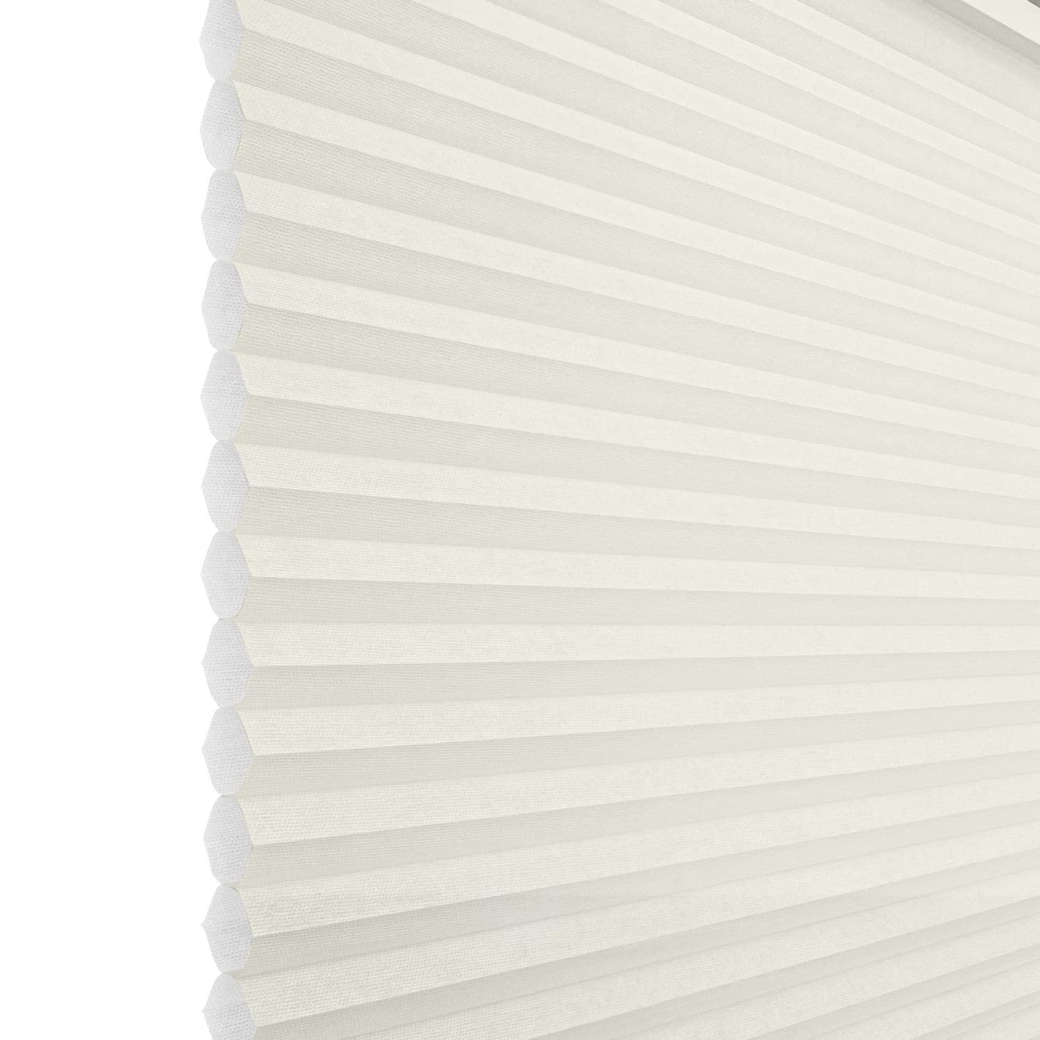 CHICOLOGY CHICOLOGY Cellular Shades, Top Down Bottom Up Shades, Custom Blinds for Windows, Window Shades for Home, Door Blinds, Window Coverings, Cellular Blinds, Buttercream (Light Filtering), 28.5" W x 64" H