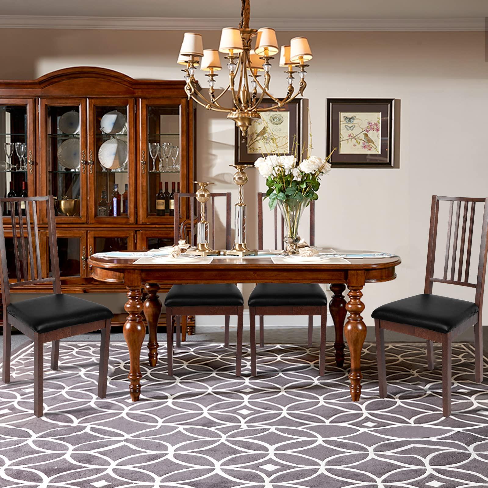 SearchI SearchI Waterproof PU Leather Dining Chair Seat Covers Bundle Newest Sofa Cover Couch Covers