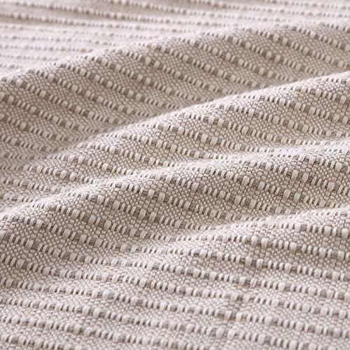 Tommy Bahama Tommy Bahama - King Blanket, Soft Cotton Bedding, Medium Weight & All Season Home Decor (Bamboo Woven Natural Brown, King)