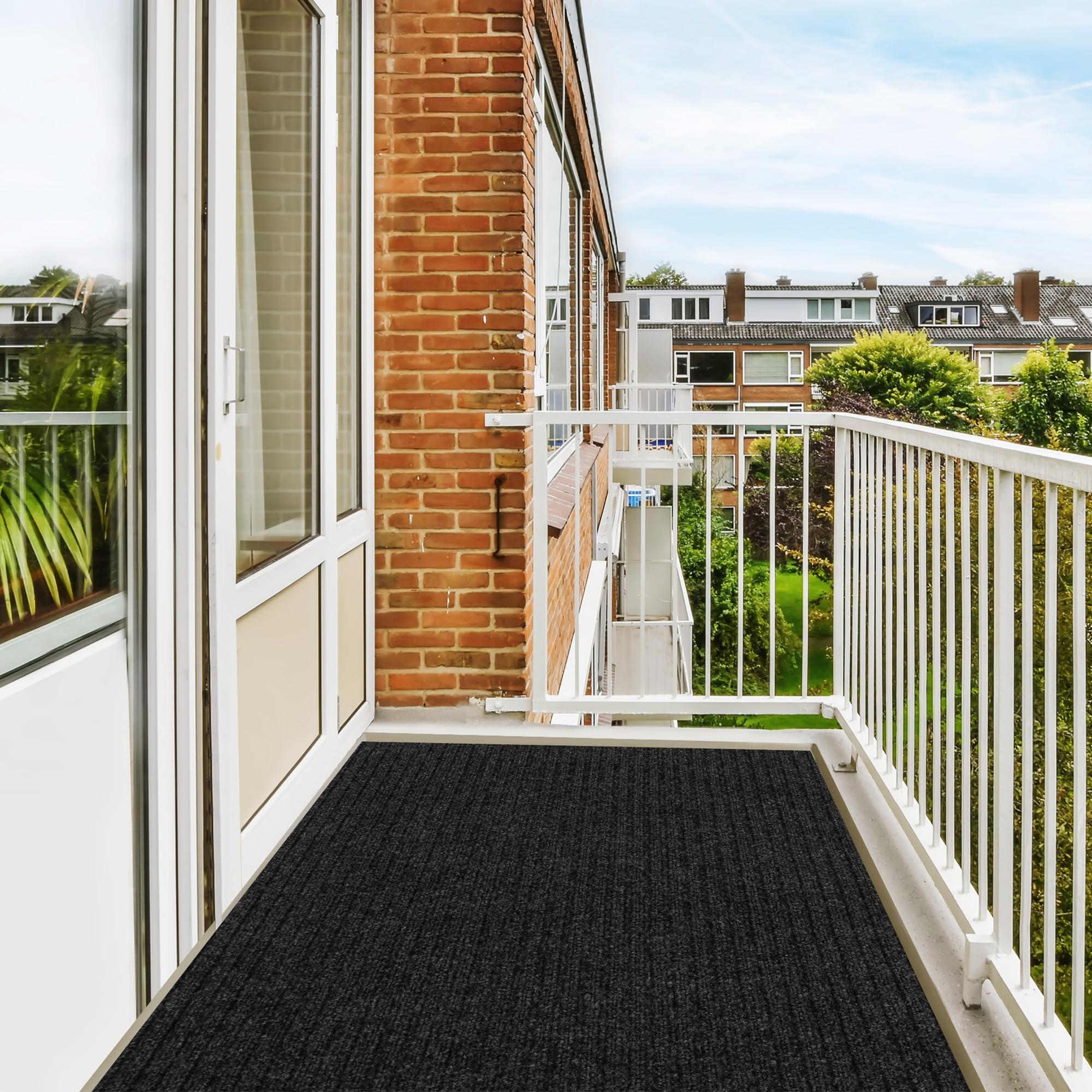 koloko koloko 4ft x 6ft Runner Rug Non-Slip Outdoor Indoor Carpet Runner Custom Size Floor Runners Area Rugs Mat with Rubber Backing for Hallway Entryway Balcony Patio Kitchen Garage Stair Laundry