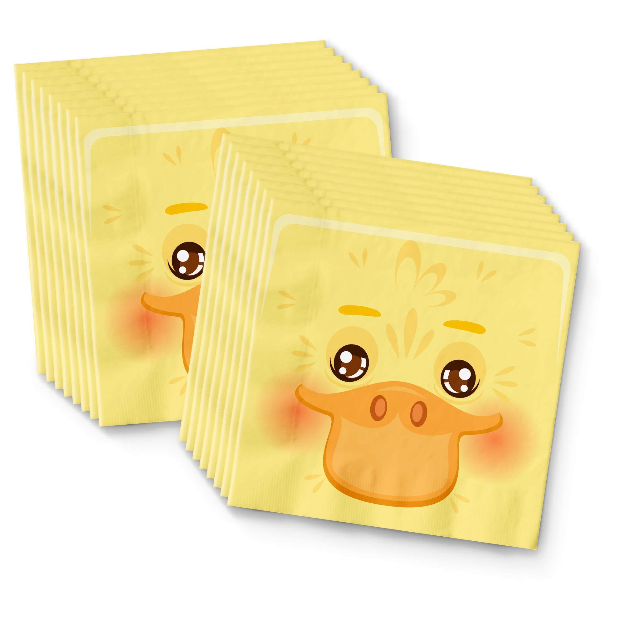 Birthday Galore Duck Birthday Party Supplies Set Plates Napkins Cups Tableware Kit for 16