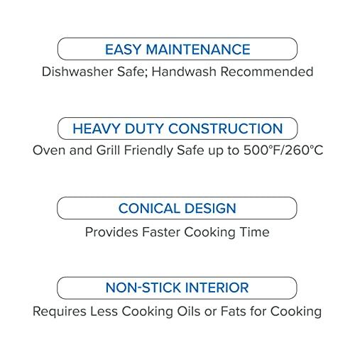 Viking Culinary Viking Culinary Contemporary 3-Ply Stainless Steel Nonctick Fry Pan, 10 Inch, Ergonomic Stay-Cool Handle, Dishwasher, Oven Safe, Works on All Cooktops including Induction