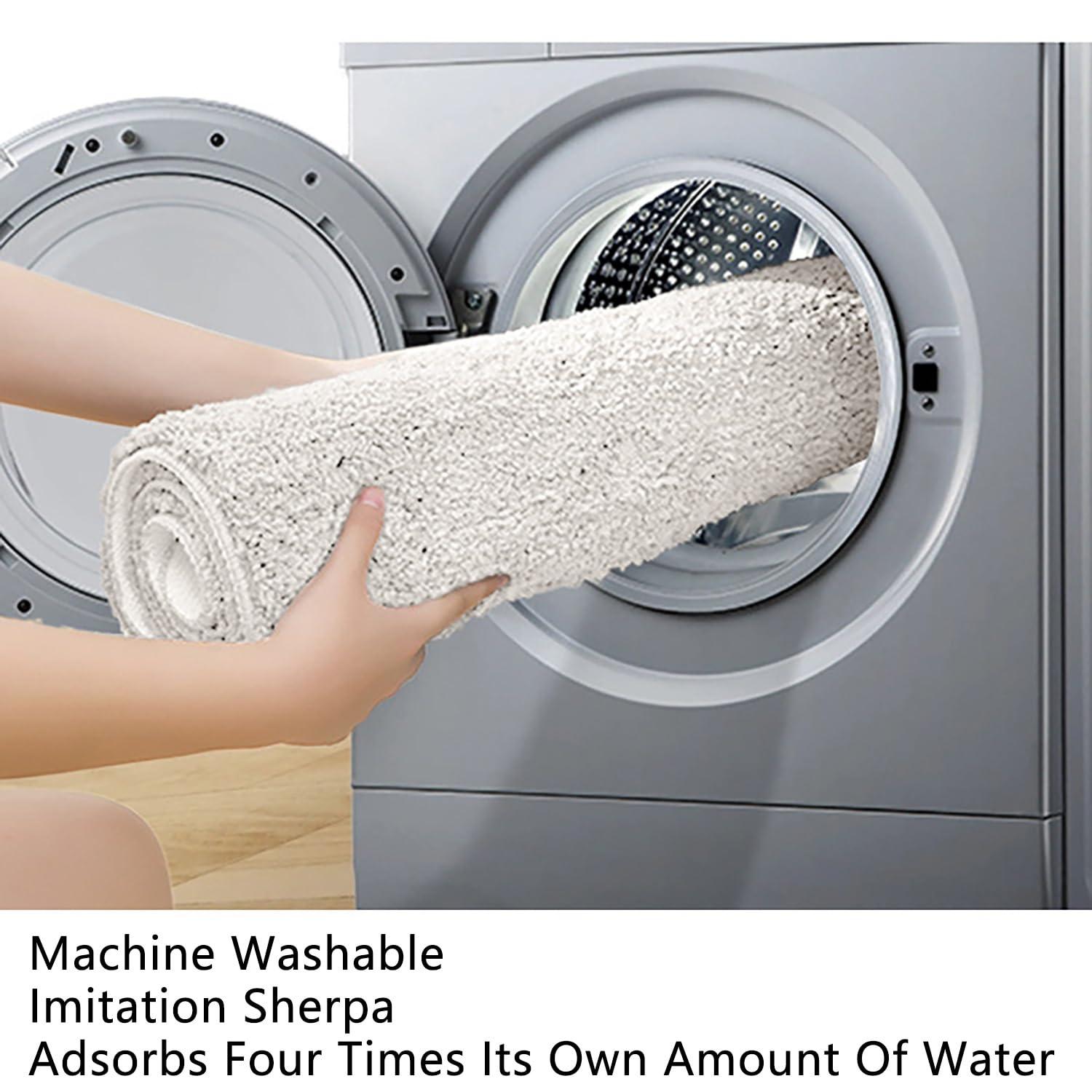 BBAUER Irregular Shaped Rug, Oval Fluffy Faux Wool Carpet,Area Rug Print Abstract Carpet Non-Slip Washable Rugs for Living Room Bedroom Dining Room Decor