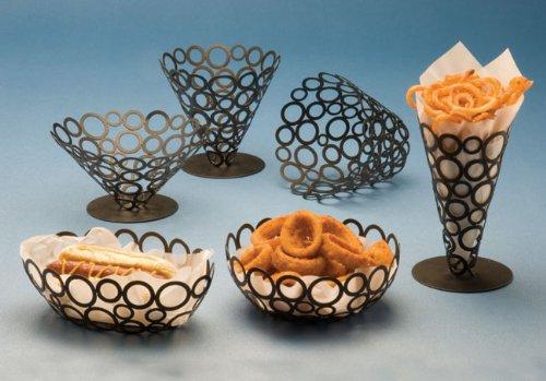 American METALCRAFT, Inc. American Metalcraft 8-1/2" Conical Black Go-Go Basket