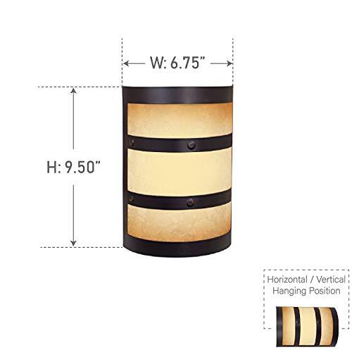 Craftmade Craftmade CH1415-OBG Designer Metal and Glass Door Chime, Oiled Bronze Gilded (9.5"H x 6.75"W)