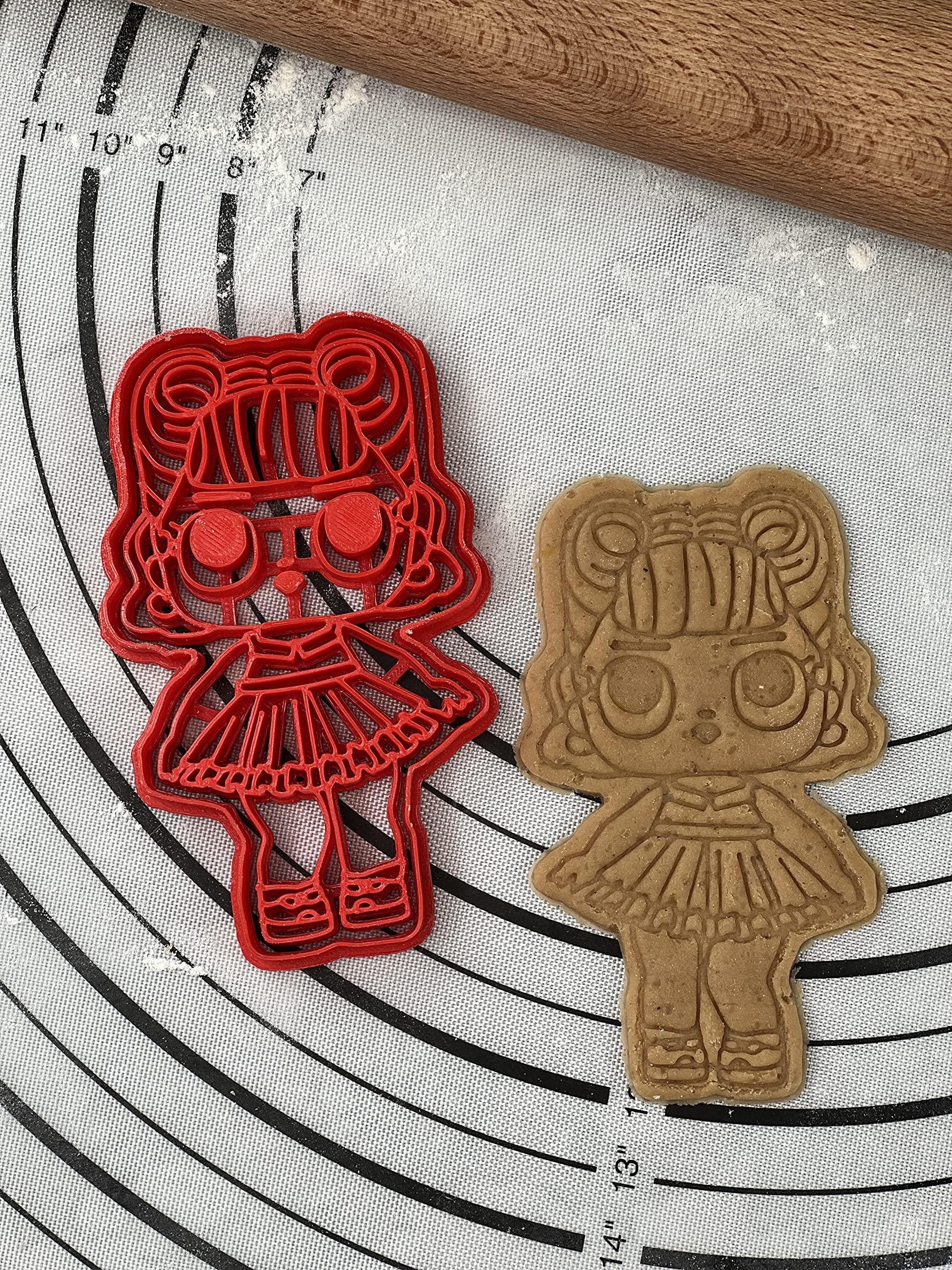 3D Kitchen Art L.O.L Surprise Doll Cookie Cutter and Mold LOL 5-Inch-Scale Produced by 3D Kitchen Art (Doll 5)