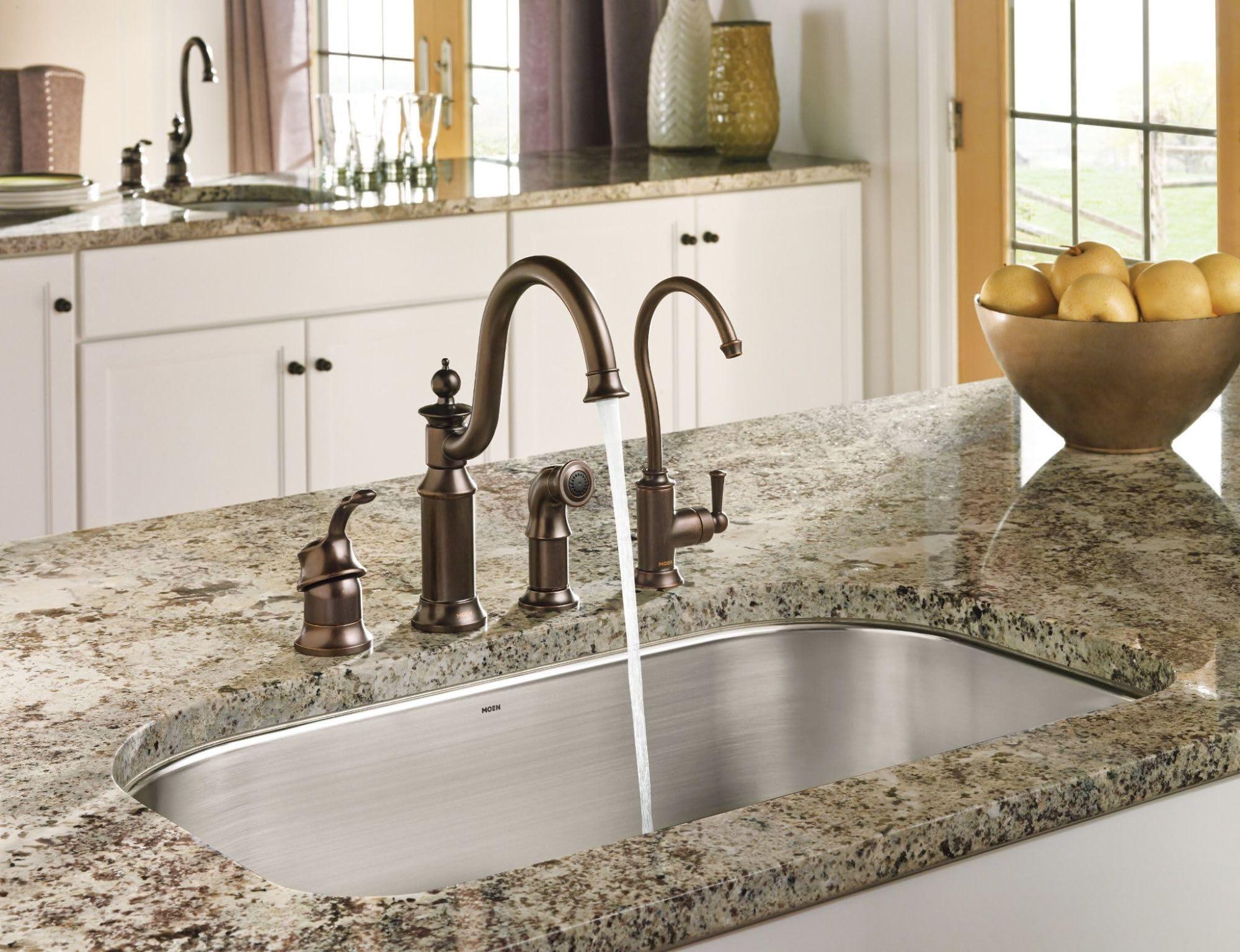 Moen Moen Oil Rubbed Bronze Sip Traditional Cold Water Kitchen Beverage Faucet with Optional Filtration System, S5510ORB