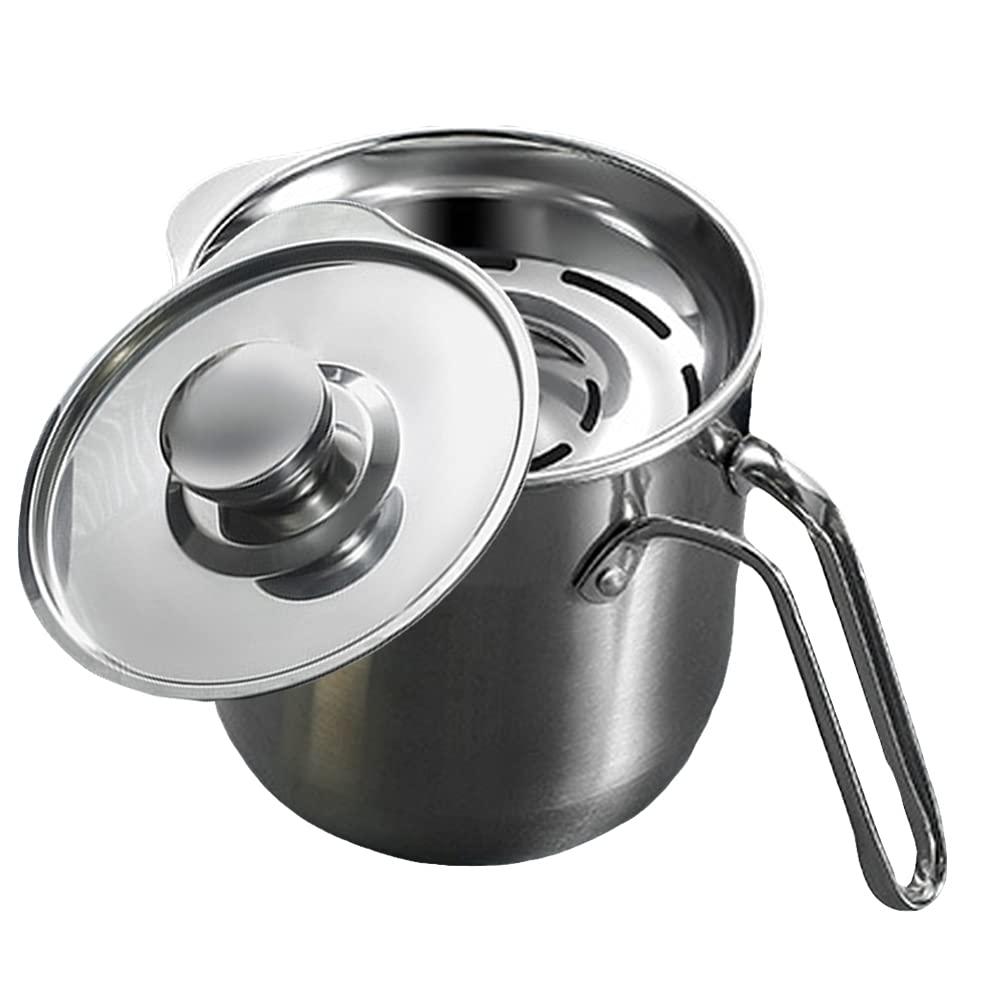 MARURY Egg Separator Egg Yolk White Separator Tool with Lid, Food Grade Egg Divider Stainless Steel Egg Sieve Kitchen Gadget Cooking Baker Tool Egg Extractor