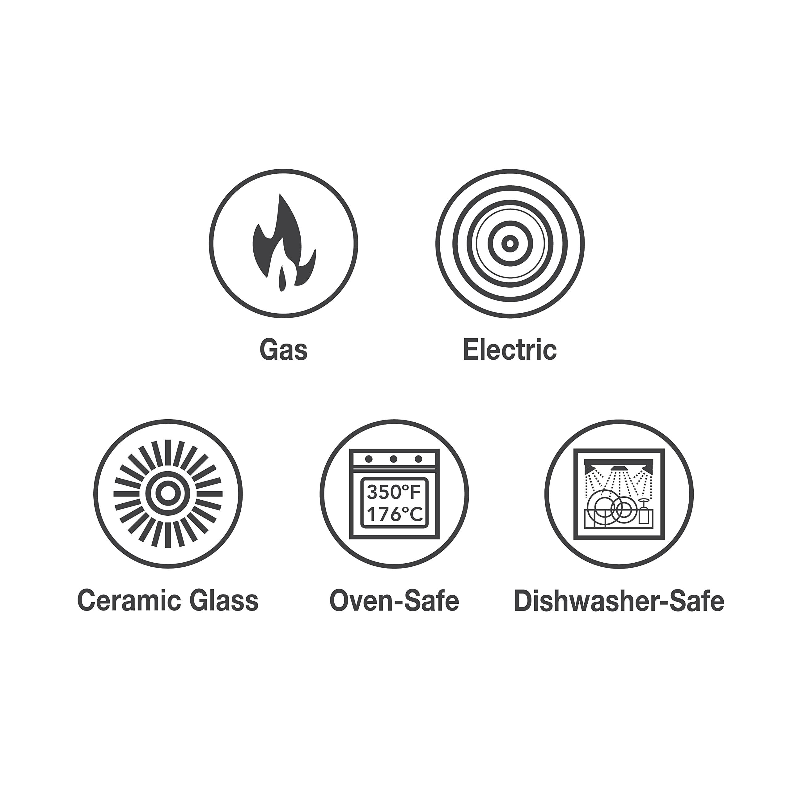Tramontina Tramontina Professional 12-Inch Non Stick Large Frying Pan, Heavy-Gauge Aluminum Skillet with Reinforced Nonstick Coating, Red Handle, Dishwasher and Oven Safe