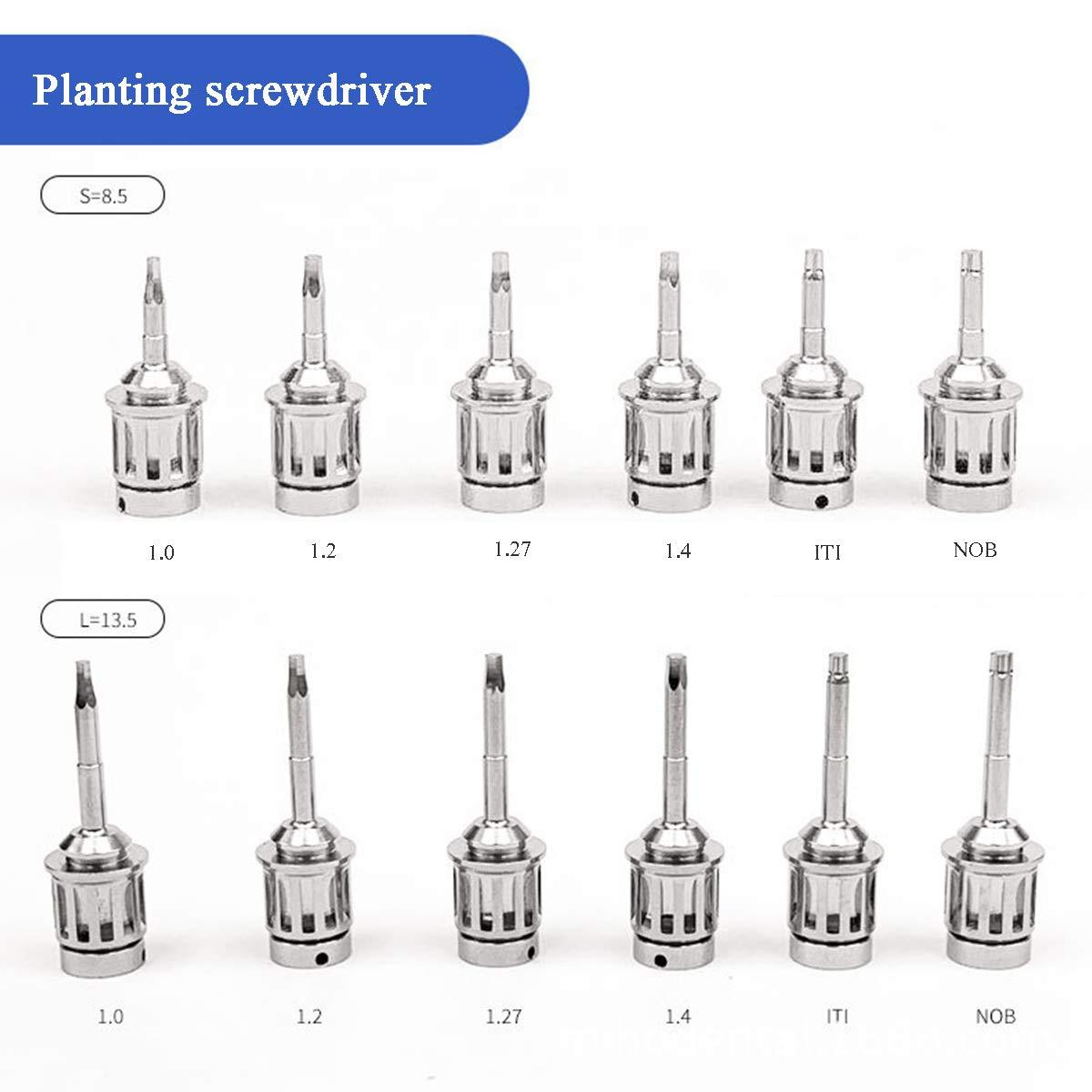 HSRG HSRG Dental Implant Restoration Tool Kit Dental Universal Implant Torque Screwdrivers Wrench, Dental Screwdriver Implant Wrench (1 Whole Set)