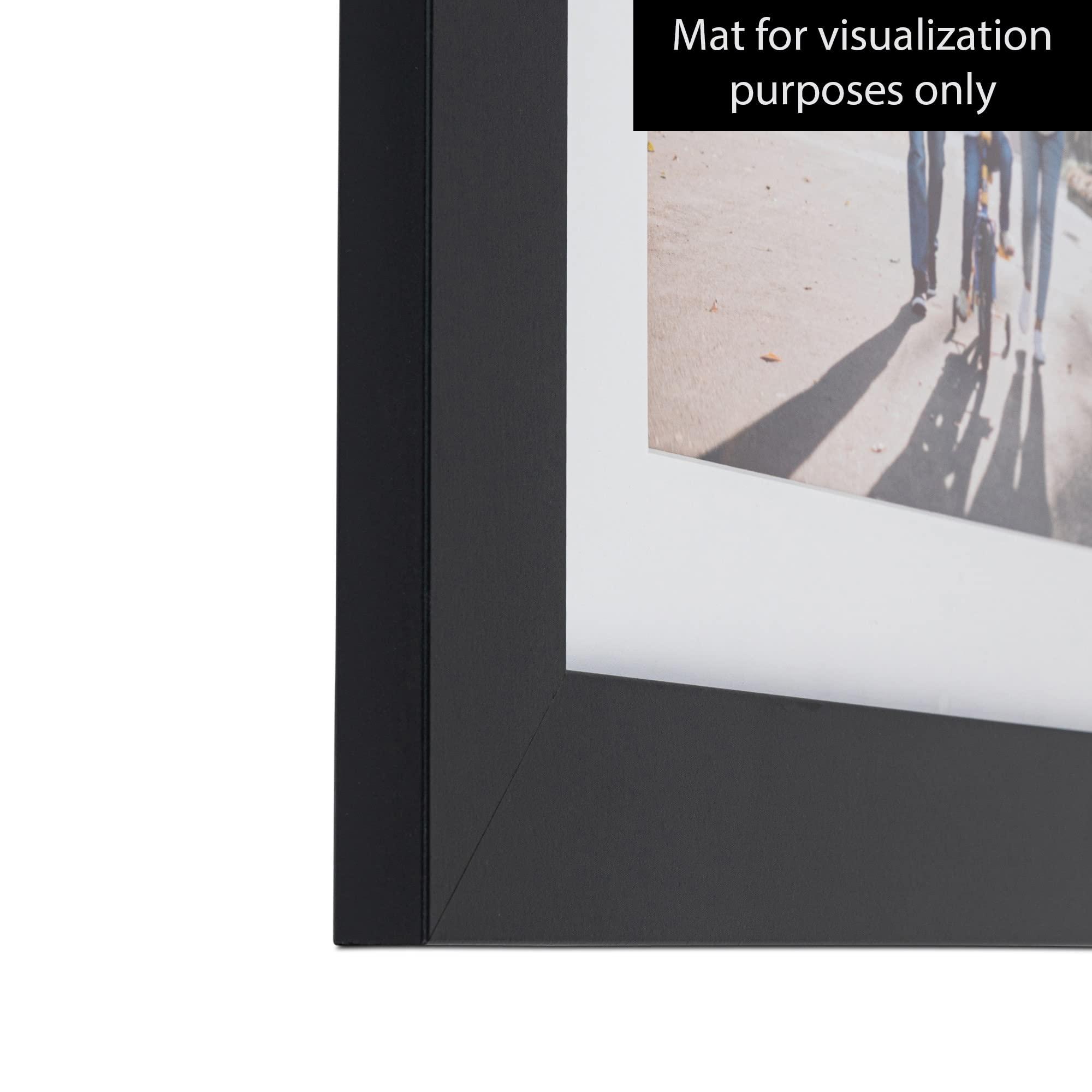ArtToFrames ArtToFrames 19x25 inch Satin Black Picture Frame, 2WOMFRBW74079-19x25