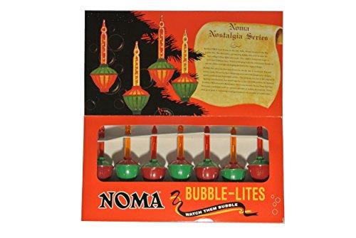 Noma Noma Bubble Lite Set of 7 Vintage Special Edition Christmas Lights Nostalgia