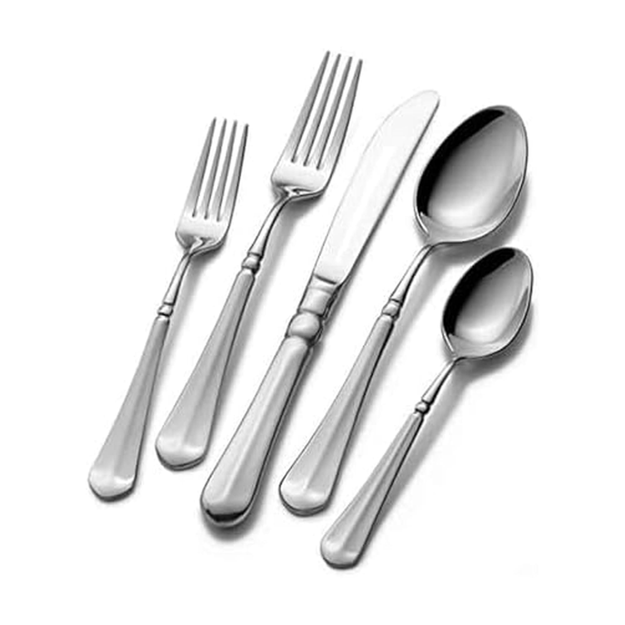 Mikasa Mikasa, French Countryside Flatware Service for 12, 65 Piece Set, 18/10 Stainless Steel, Silverware Set with Serving Utensils