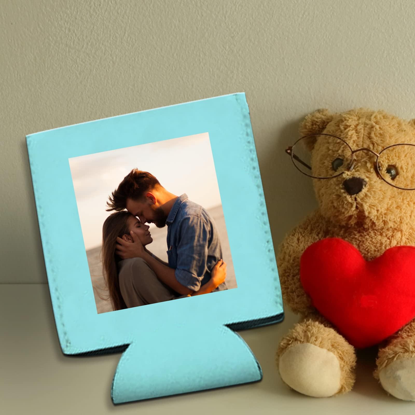 Genericfactory Personalized Can Cooler Sleeves Custom Beer Cozy Bulk Customized with Image Text Logo Insulated Beverage Bottle Holder Cover for Wedding Birthday Party