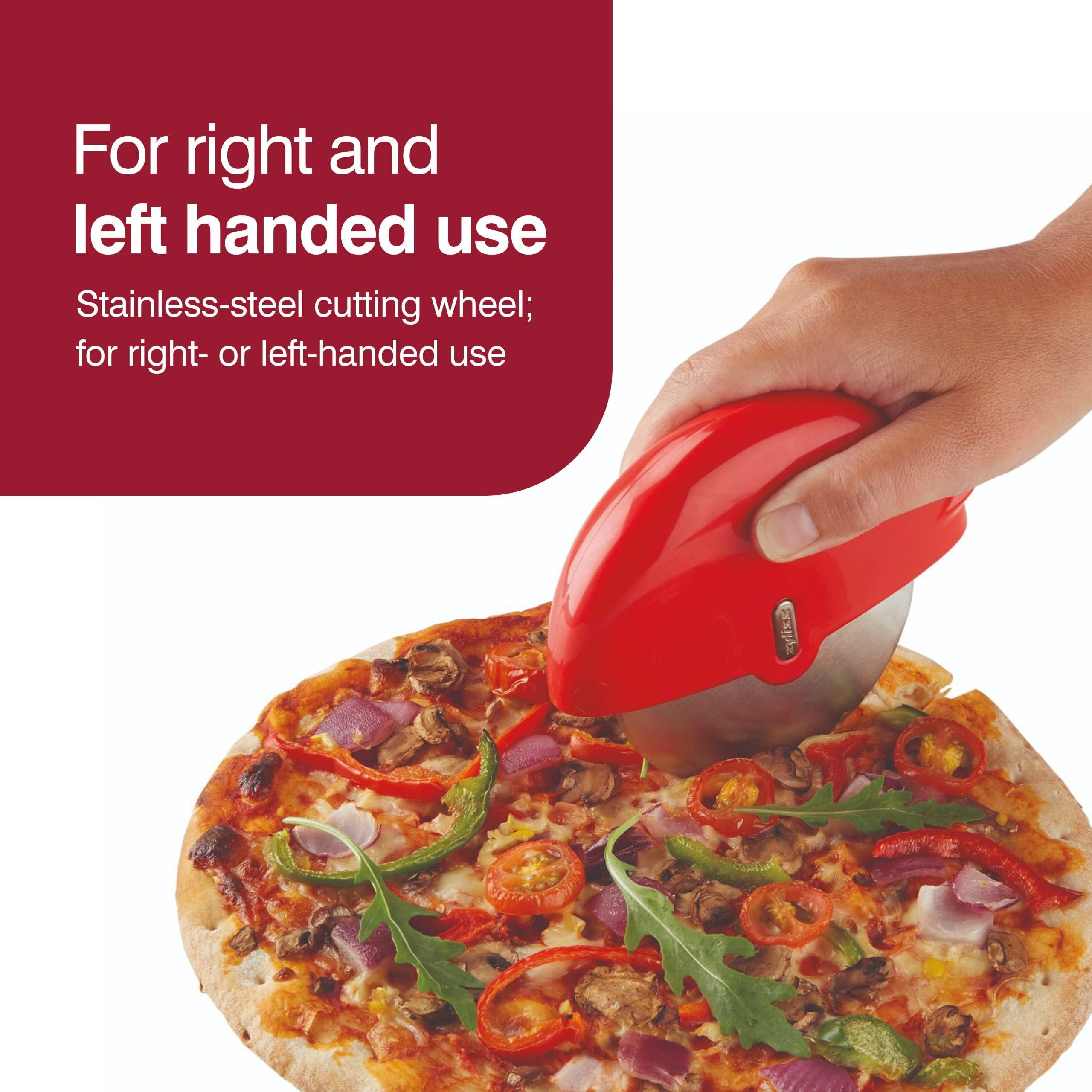 Zyliss Zyliss Pizza Wheel - Handheld Pizza Cutter with Removable Blade - Plastic Pizza Cutter with Stainless Steel Blade - Kitchen Tool and Gadget for Right- and Left-Handed Use - Dishwasher Safe