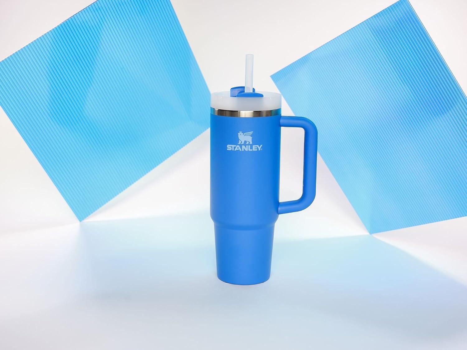 STANLEY Stanley Quencher H2.0 Tumbler with Handle & Straw 30 oz | Twist On 3-Way Lid | Cupholder Compatible for Travel | Insulated Stainless Steel Cup | BPA-Free | Azure