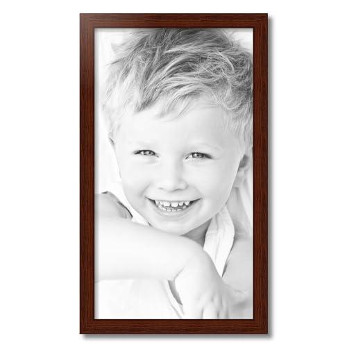 ArtToFrames ArtToFrames 16x29 inch Walnut Stain on Oak Wood Picture Frame, 2WOM0066-80206-YWAL-16x29