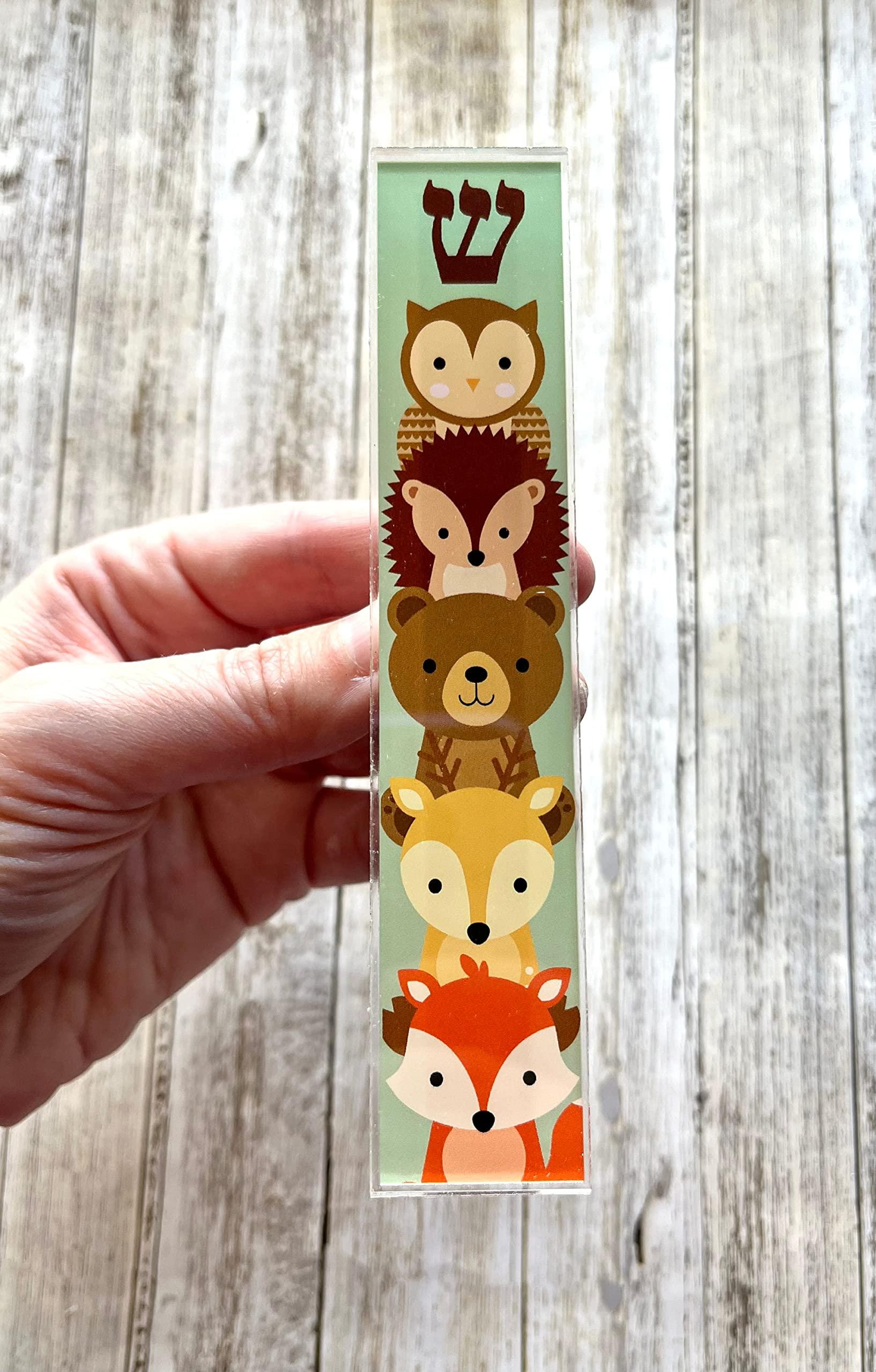 Lea Joelle Handmade Children\'s Mezuzahs, Scroll Cases, Jewish Hebrew Baby Naming, Newborn Bris Gift, Optional Kosher Scroll