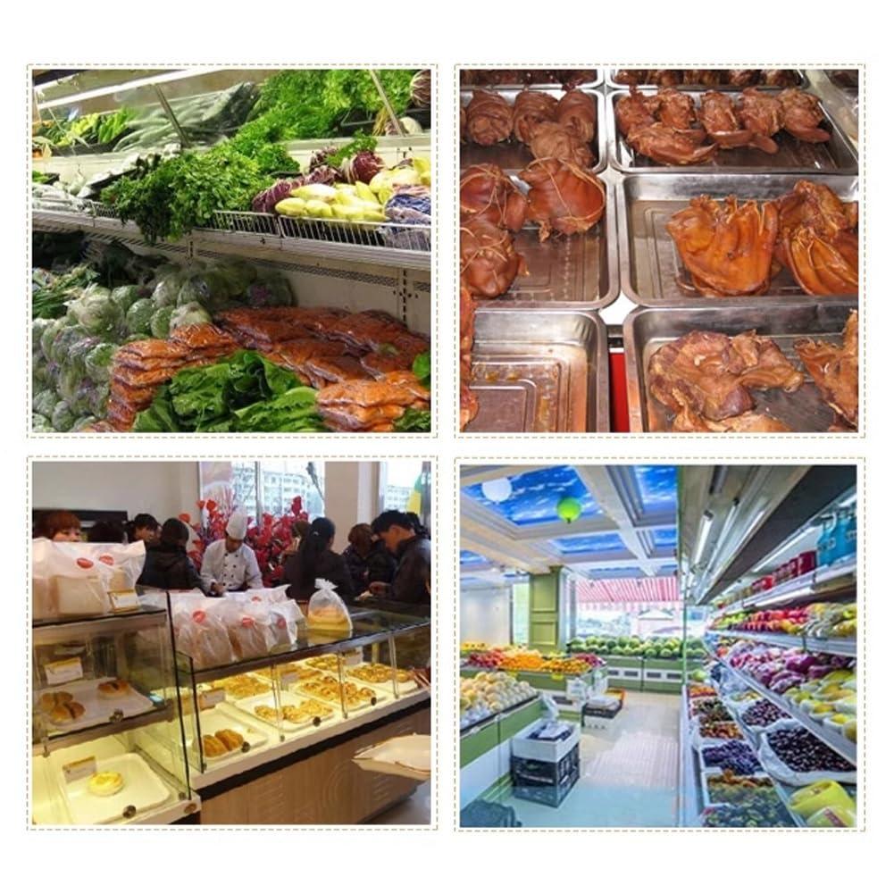 HomeLoft Basics Breathable Roll Up Blinds for Food Preservation PVC Transparent Roller Blind for Freezer Cabinet Refrigerator Display Cabinet Fresh Cabinet Roller Shades Plastic Roller Curtain(W59X59in)