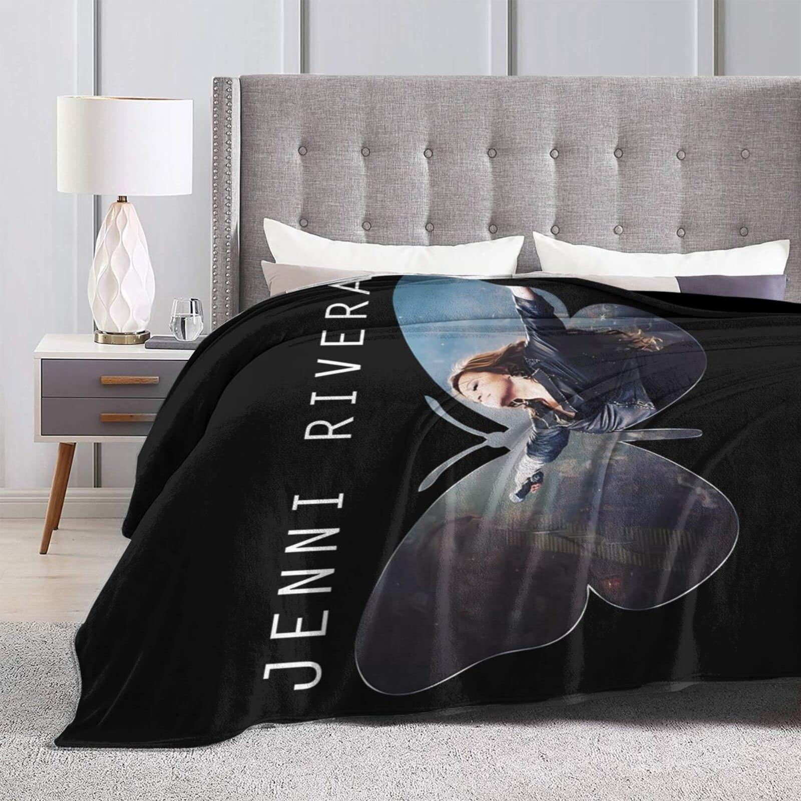 Yeskit Jenni Music and Rivera Throw Blanket Soft Flannel Fleece Blanket Warm Cozy Printed Sofa Blankets 50\"x40\"