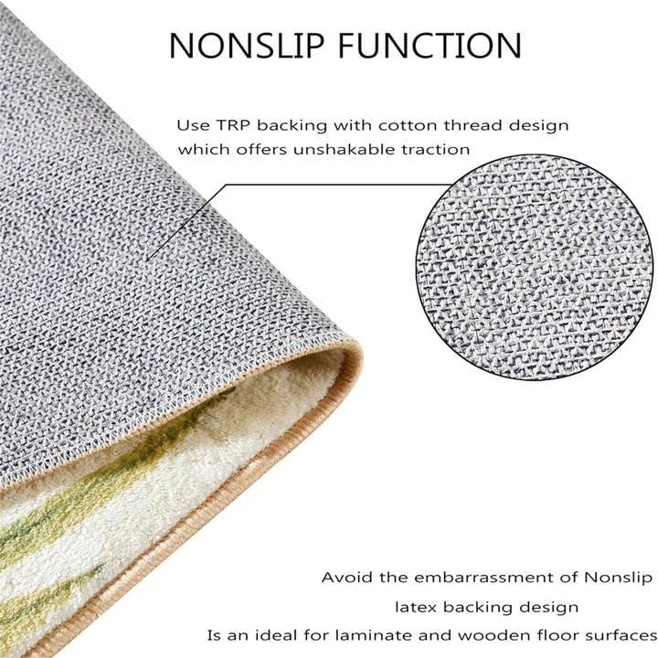 RUGROOM RUGROOM Super Soft Non-Slip Baby Play Mat Cartoon Cute Wildlife Print Hopscotch Play Rug Digital Learning Educational Runner Rug for Crawling and Playing Foldable Gift Mat Playroom Rugs 3x6ft