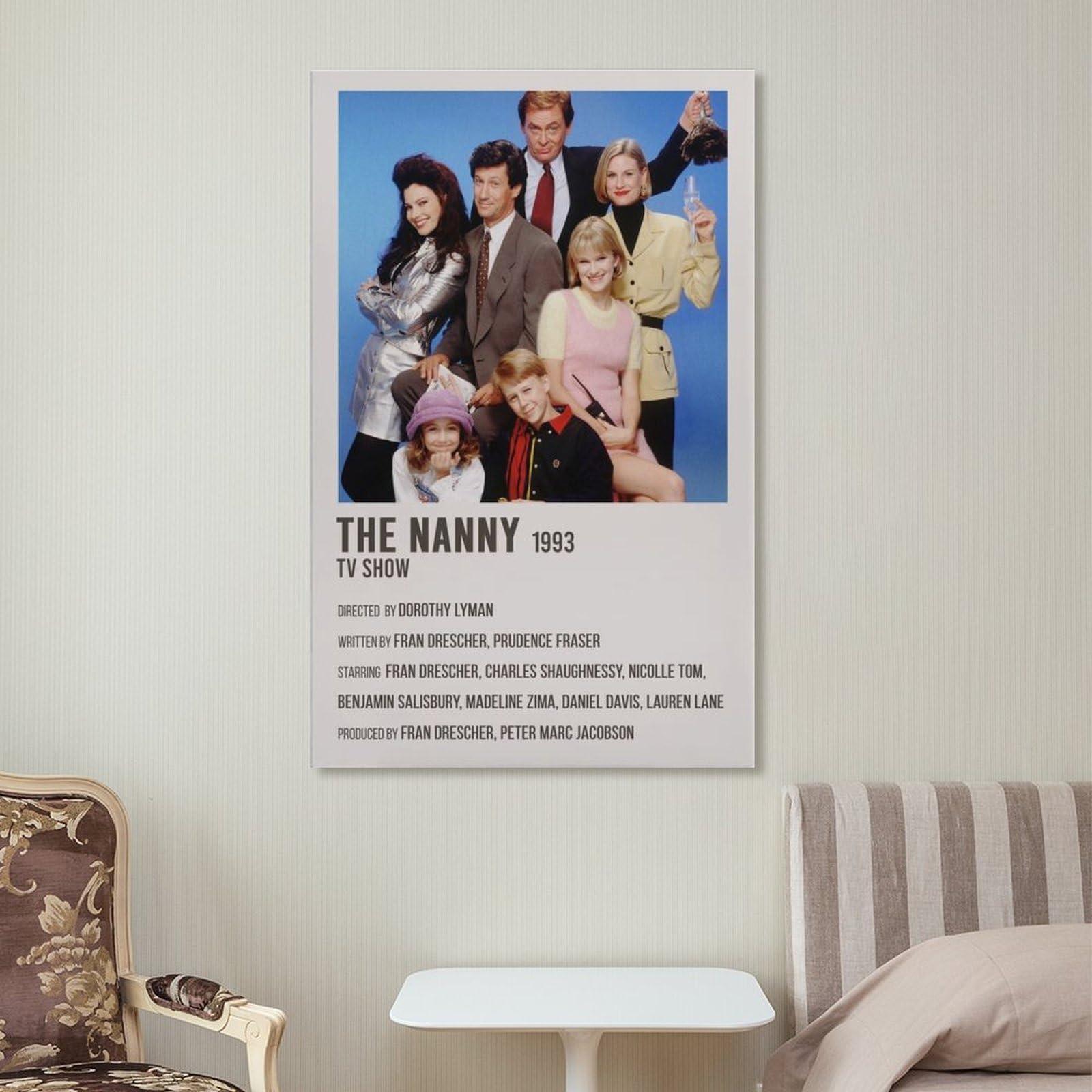 EHYXTEGX EHYXTEGX TV Series Poster The Nanny Poster 3 Canvas Painting Posters And Prints Wall Art for Living Room Bedroom Decor 20x30inch(50x75cm), Frame-style