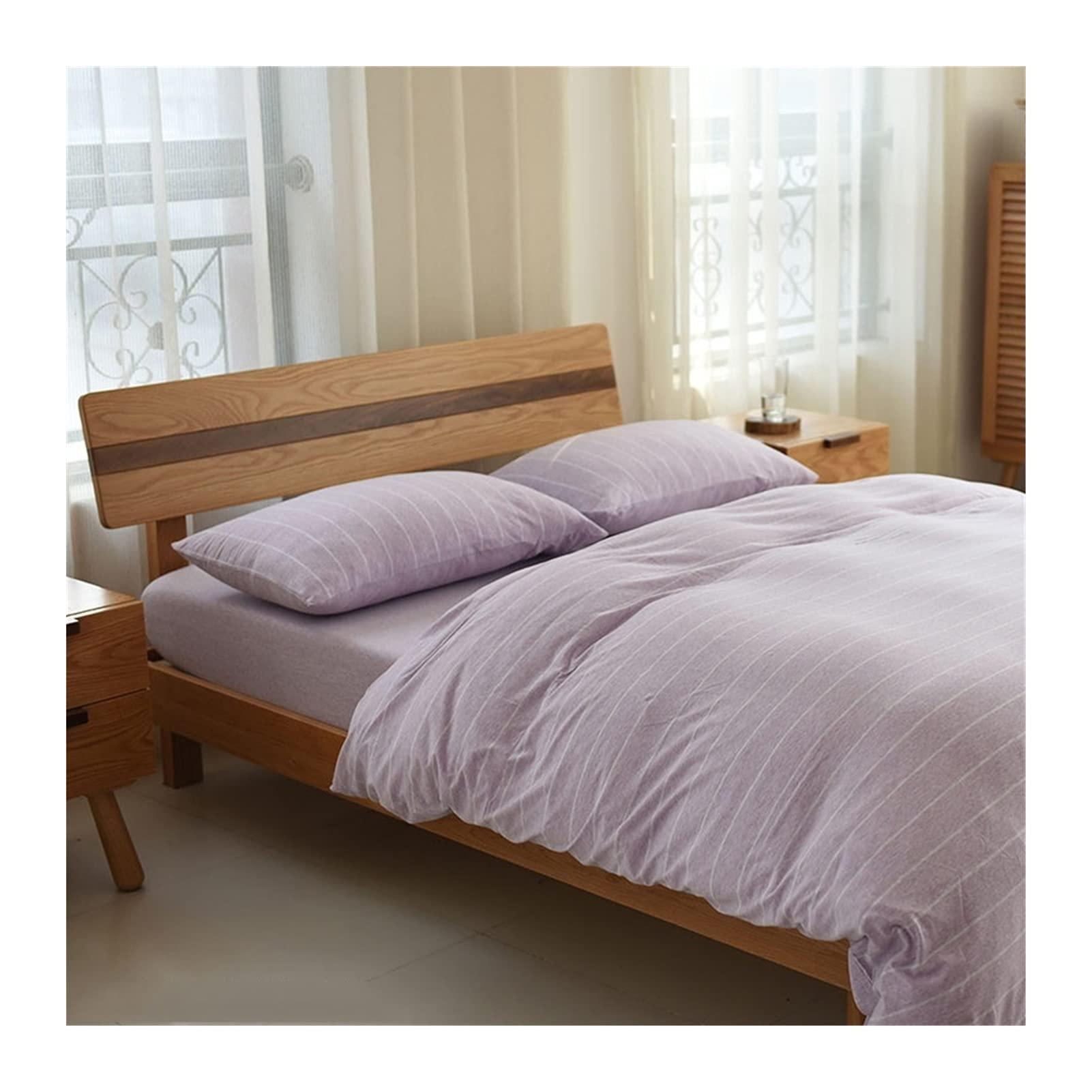 MZP MZP Jersey Knit Duvet Cover Set 100% T-Shirt Cotton Super Soft Comfy Twin/Double Full/Queen King Bedding Comforter Cover Sets with Zipper Closure Corner Ties 3/4 PCS