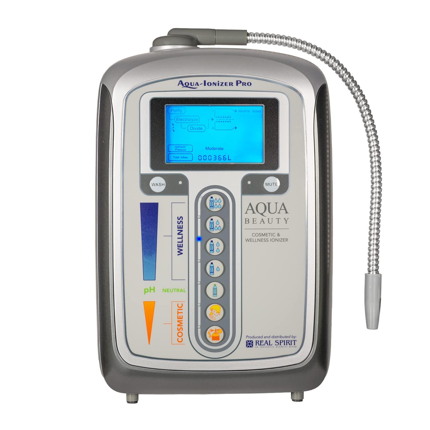 Aqua-Ionizer Pro Aqua Ionizer Deluxe | Water Ionizer | 7 Water Settings | Home Alkaline Water Filtration System | Produces pH 4.5-10.0 Alkaline Water | Up to -600mV ORP | 4000 Liters Per Filter