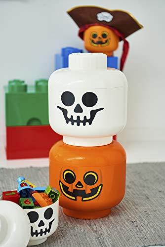 Room Copenhagen Room Copenhagen, Lego Storage Heads Stackable Storage Container - Buildable Organizational Bins for Kids Toys and Accessories - 9.45 x 9.45 x 10.67in - Large, Skeleton, Holds 500 Bricks
