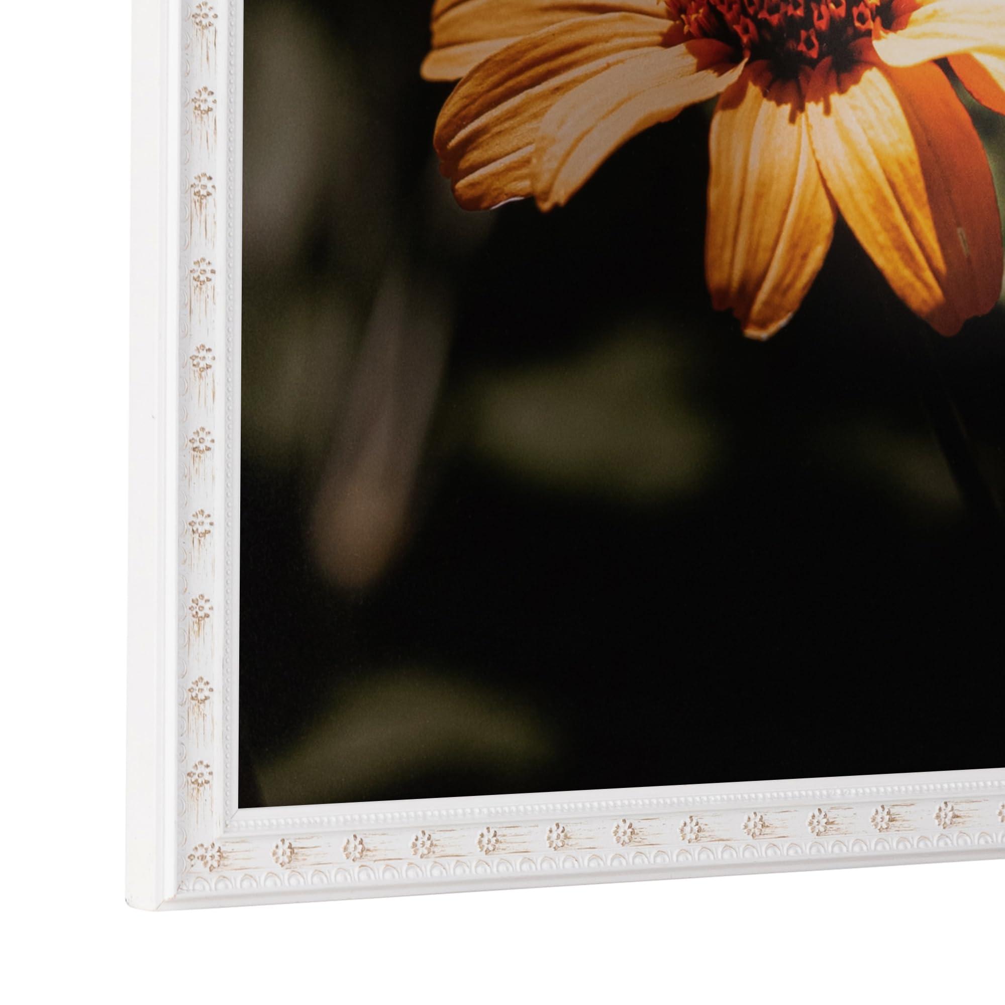 ArtToFrames ArtToFrames 20x30 Inch White Picture Frame, This 0.75 Inch Custom Poster Frame is White - Comes with Economy Acrylic and 1 Backing (WOM5125-20x30)