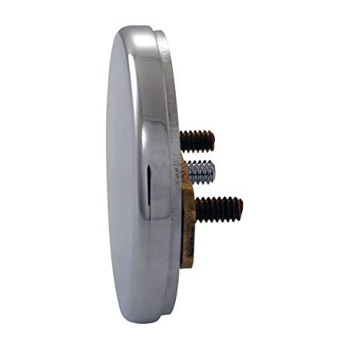 Westbrass Westbrass D94H-26 1-1/2" NPSM Coarse Thread Twist & Close Bathtub Drain with Illusionary No-Hole Overflow Faceplate, Polished Chrome