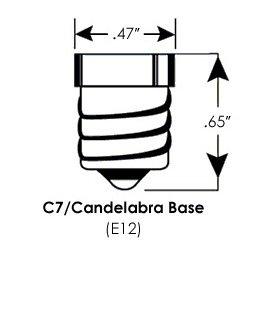 Bioluz LED Bioluz LED 6 Pack Flame Tip Candelabra LED Bulbs, Dimmable 40W E12 Base Candle Light Bulbs, 2700K Warm White LED Light Bulb for Home Decor, Indoor/Outdoor Light Bulb