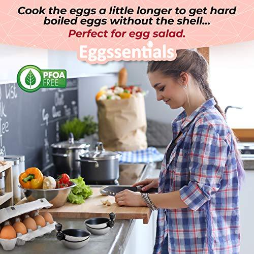 Eggssentials Eggssentials Egg Poacher Replacement Spare Stainless Steel Anti-Stick PFOA Free Individual Removable Poaching Cups (4)