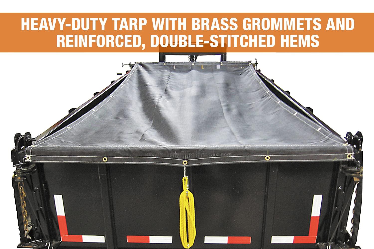 Buyers Products Buyers Products DTR7515 Aluminum Tarp System with Mesh Tarp, 7-1/2 X 15 Feet