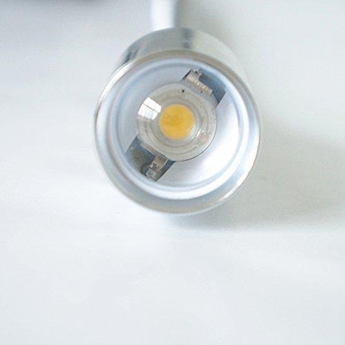 Hersi Reading Light Built-in Button Switch Minimalist Flexible Gooseneck LED Bed Lamp Headboard Wall Surface Mount for Bedroom/Living Room