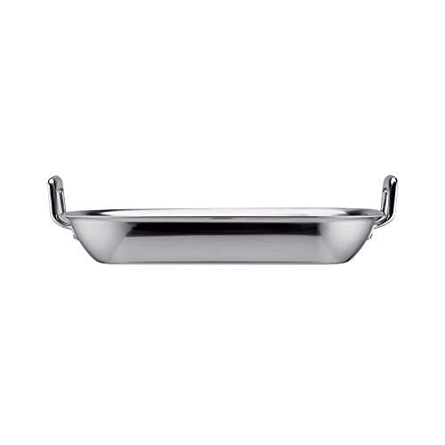 Tramontina Tramontina 16.75-Inch Stainless Steel Roasting Pan with Rack, Flared Edge Turkey Roaster for Oven, Dishwasher Safe, Made in Brazil
