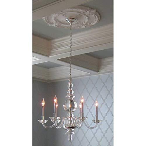 Ekena Millwork Ekena Millwork CM30AT Attica Acanthus Leaf Ceiling Medallion, 30 1/8"OD x 1 1/2"P (Fits Canopies up to 3 1/4"), Factory Primed