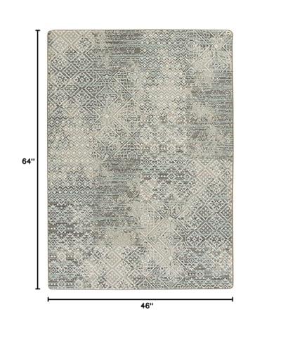 Milliken Milliken Drayton Collection Smith Tavern Area Rugs, 3'10" x 5'4", Aquatic