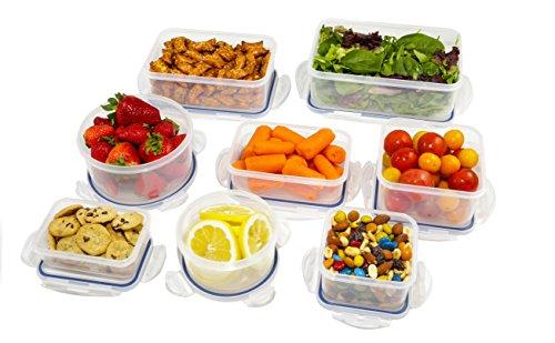 1790 Plastic Food Storage Containers with Lids for use in Freezer Safe Food Storage Container Set and Large Food Storage Containers with Lids (16 piece Food Containers)