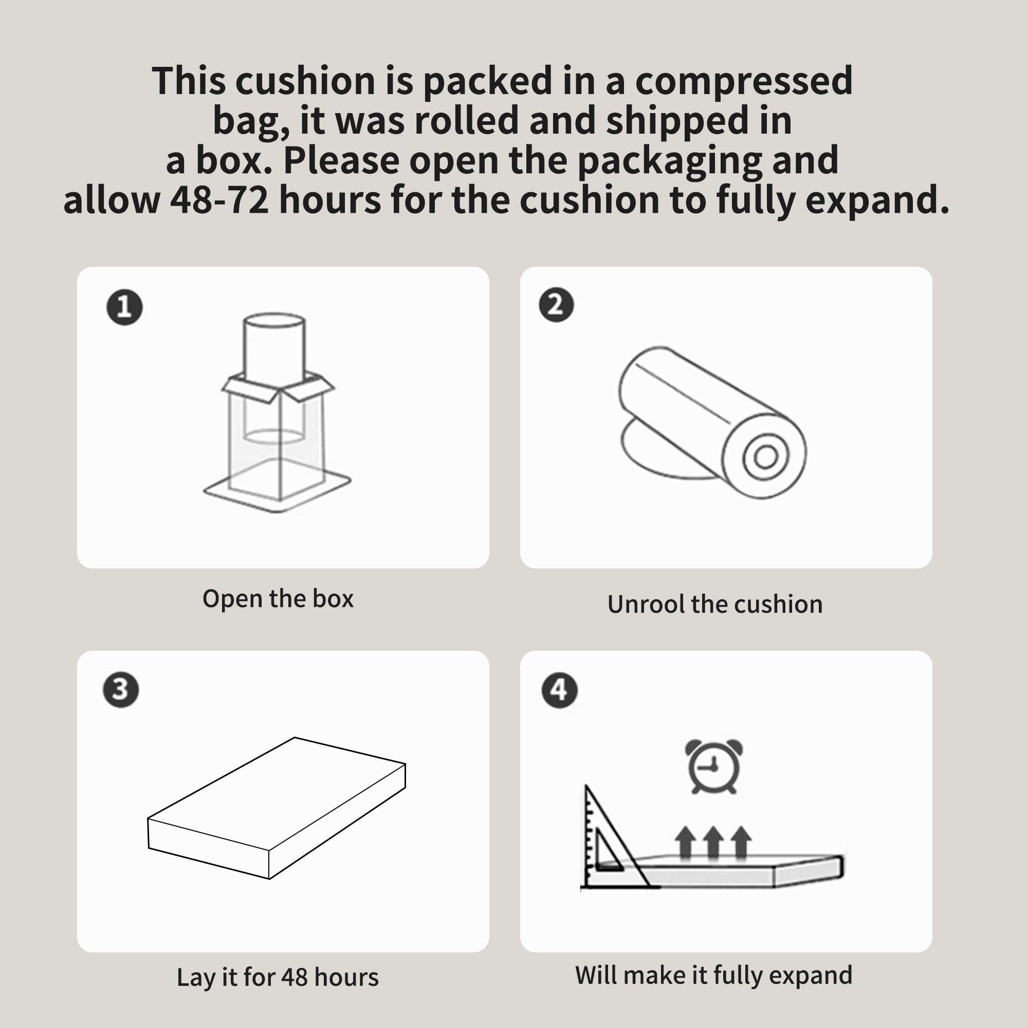 HOMBYS HOMBYS Glider Rocker Replacement Cushions 5 PCS with Storage Side Pocket, Velvet Fabric, Foam & Microfiber Filling, Non-slip & Washable,Thickened & Supportive, Designed for Glider Rocking Chair