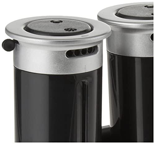 ZevrO Zevro Zero Gravity Wall-Mount Magnetic Spice Rack, Black/Silver - Set of 12