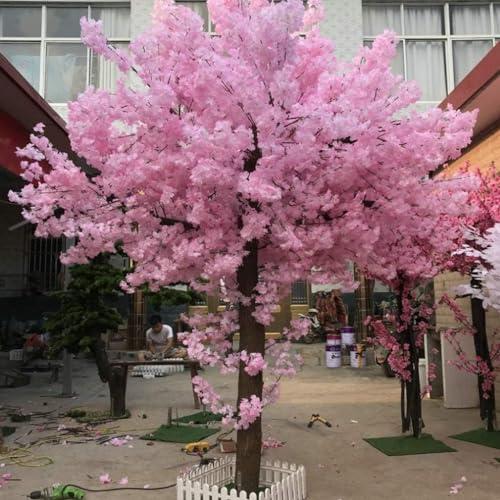 WAGLOS Fake Tree Artificial Tree Cherry Blossom Fake Tree Large Shopping Mall Wishing Tree Simulation Tree Outdoor Family Artificial Plant Realistic Design